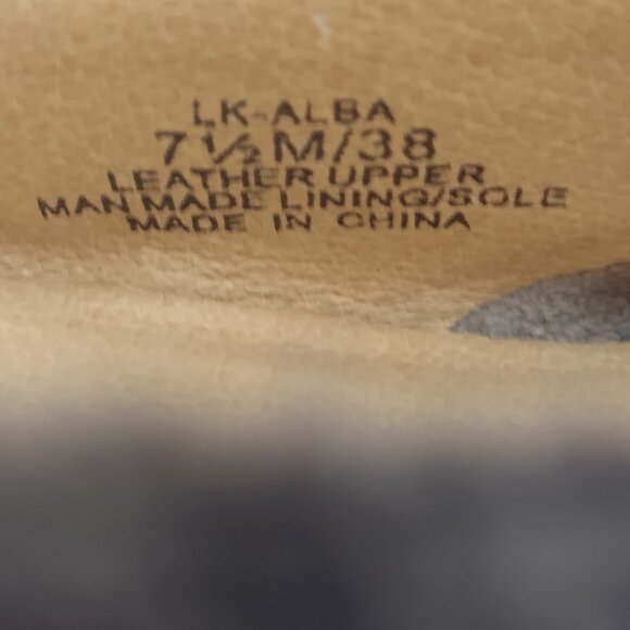 Lucky Brand Alba Snakeskin Print Suede Skimmer Ballet Flats Women US 7.5M - Picture 11 of 12